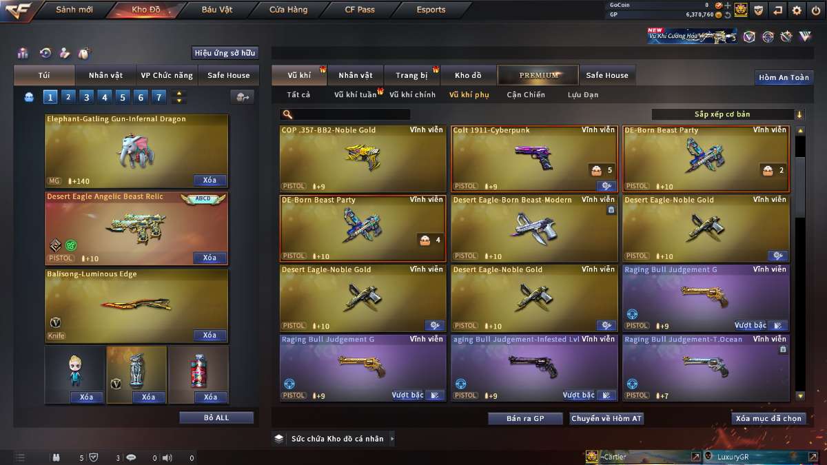 shop acc cf uy tin gia re